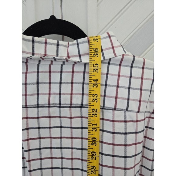 Cremieux Classics Men's 3XT Red Gray White Check Plaid Long Sleeve Button Down - Picture 14 of 14
